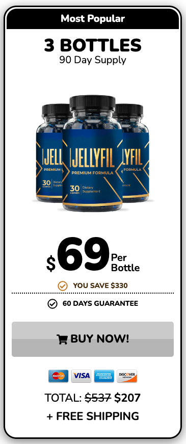 JellyFil 3 bottles package